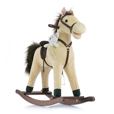 Cavallo a dondolo Mustang beige