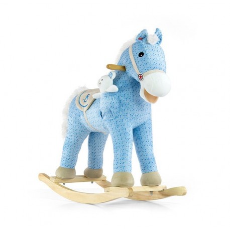 Cavallo a dondolo Pony blu